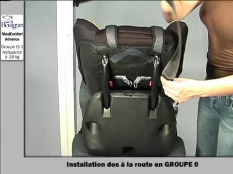 Installation du MAXICONFORT siège auto Groupe 0/1 BOULGOM