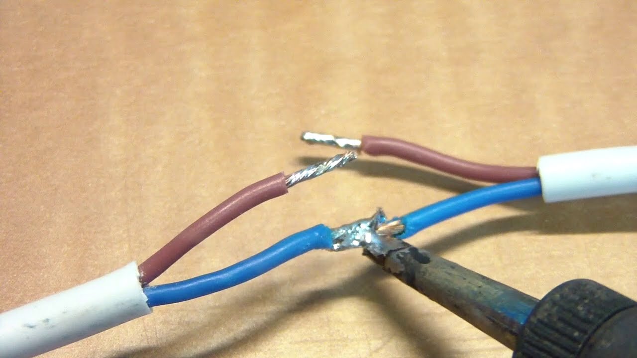 How to repair a power cord that has been dog chewed. - YouTube