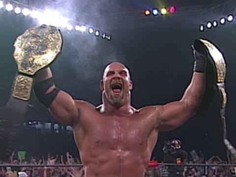 wcw goldberg championship bill wins wrestling champion heavyweight 1999 wwe nitro win hart bret insomniac