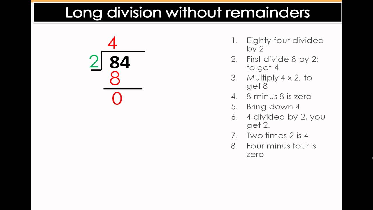 Long Division with No Remainders - Easy Math Division Lesson 5th & 6th