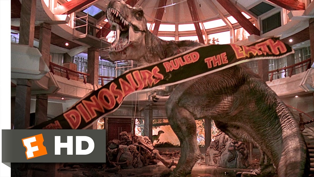 Jurassic Park (10/10) Movie CLIP - T-Rex vs. the Raptors (1993) HD