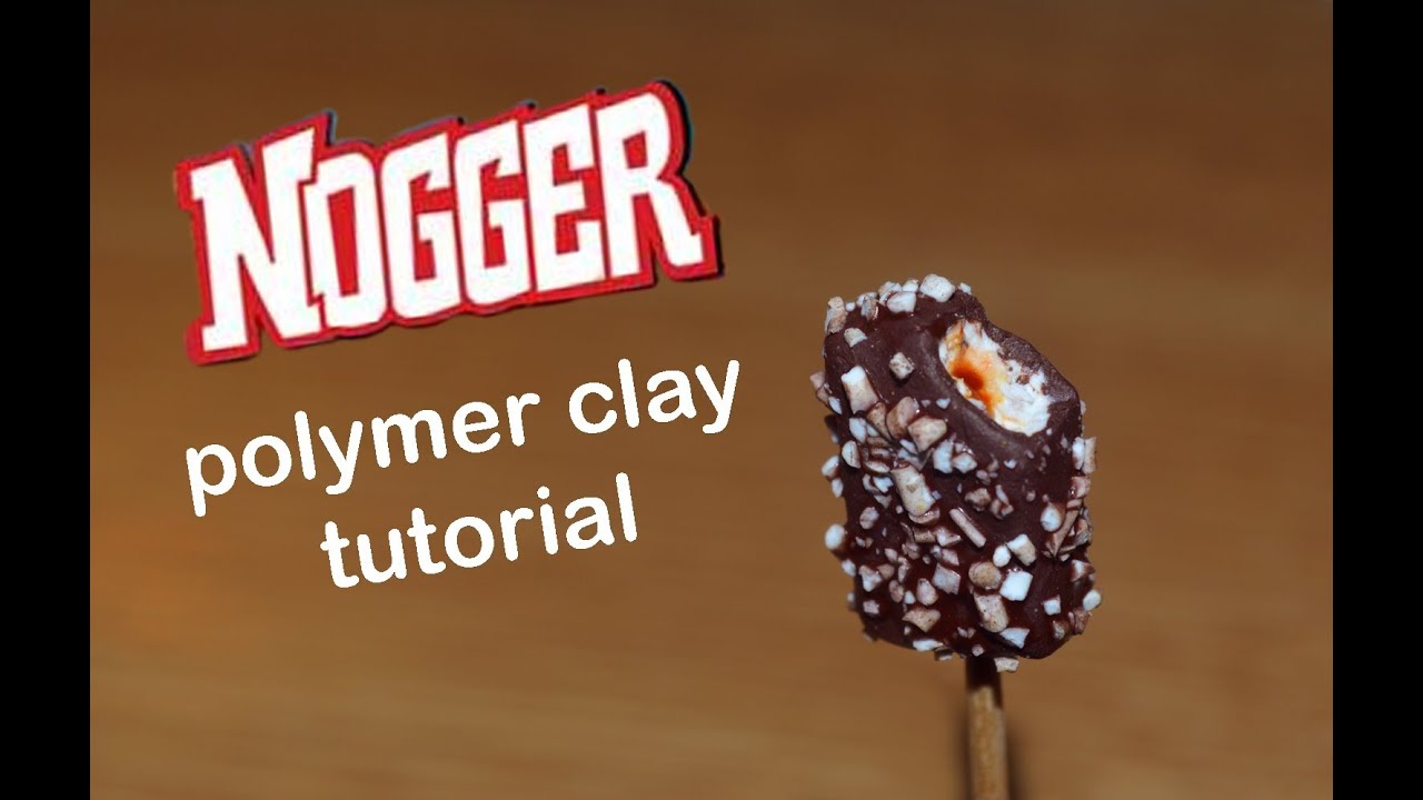 Polymer clay tutorial Algida Nogger Ice cream Popsicle - YouTube