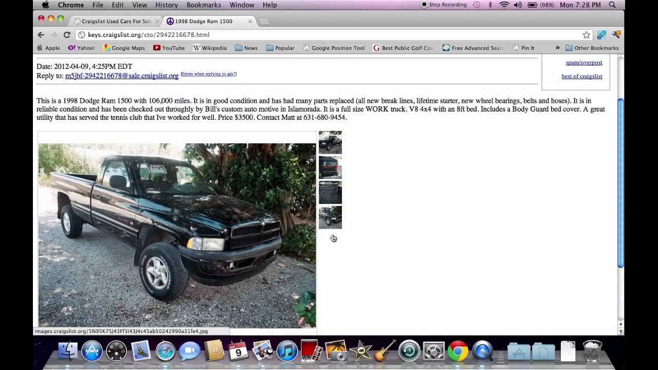 Craigslist Florida Keys - Used Cars and Trucks For Sale By ...