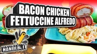 LEARN HOW TO COOK - Bacon Chicken Fettuccine Alfredo - Handle It