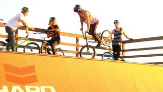 BMX Mini Ramp Session: Pat Casey, Alex Hiam, Andy Buckworth & Jason Watts