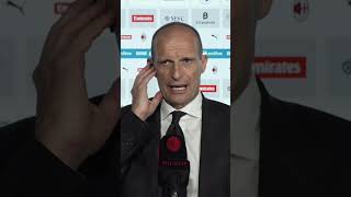 Coach Allegri after #MilanCremonese 🎙️? | #Shorts