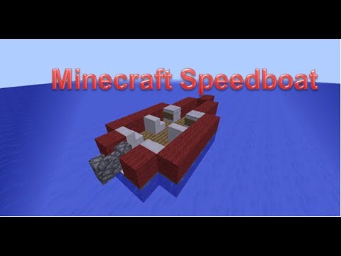 Minecraft Speed Boat Tutorial - YouTube