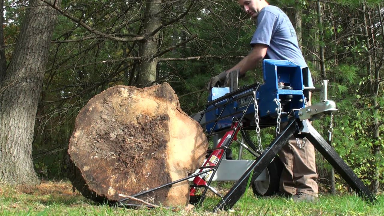 HomeMade Hydraulic log lift on Power Horse Log Splitter YouTube
