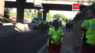 25.08.13, accidente tráfico A-1, Alcobendas