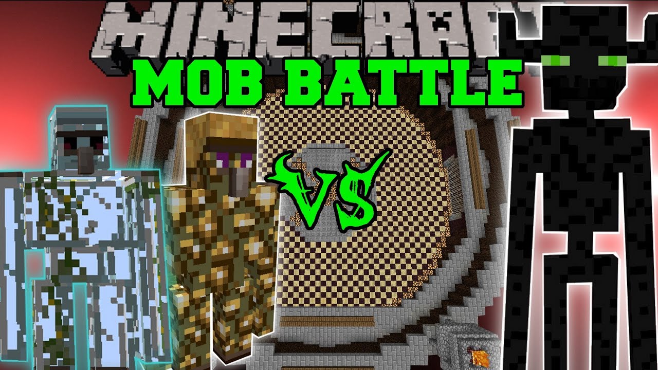 minecraft Mob Glass Vs. Golem   Battles   papercraft Ender  Glowstone Minecraft and glass Golems