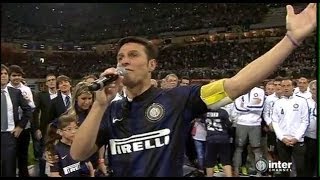 L'emozionante addio al calcio del CAPITANO Javier Zanetti | 10/05/2014