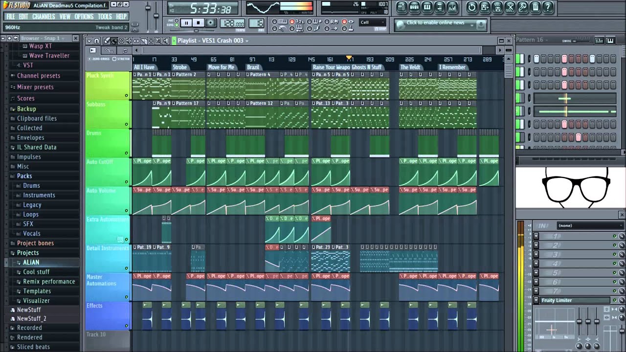 FL Studio 11 | Deadmau5 Compilation (FLP incl.) - YouTube