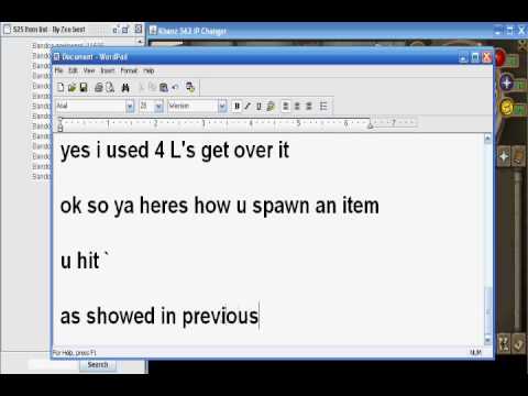 How do you get custom items in a runescape.