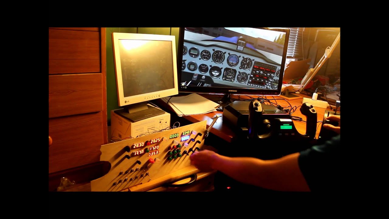 Final version of prototype arduino flight simulator panel