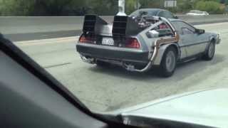 Back to future Delorean car was on 101 freeway today