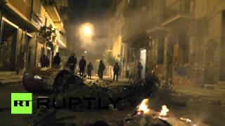 Годовщина восстания в Афинах закончилась столкновениями с полицией