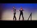 Scott and Zoe dancing modern jive to Payphone