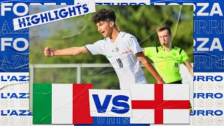 Highlights: Italia-Inghilterra 4-2 - Under 15 (27 aprile 2022)