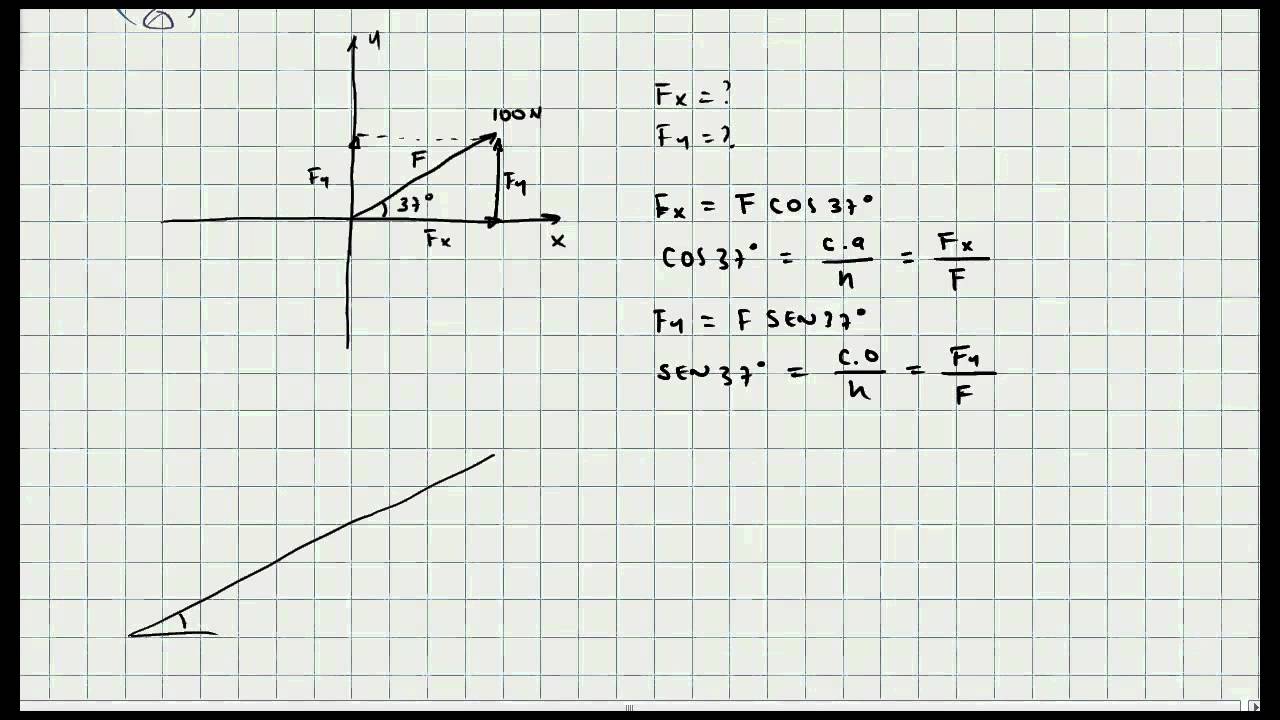 Como Calcular las Componentes de un Vector - Concepto Teorico - Video