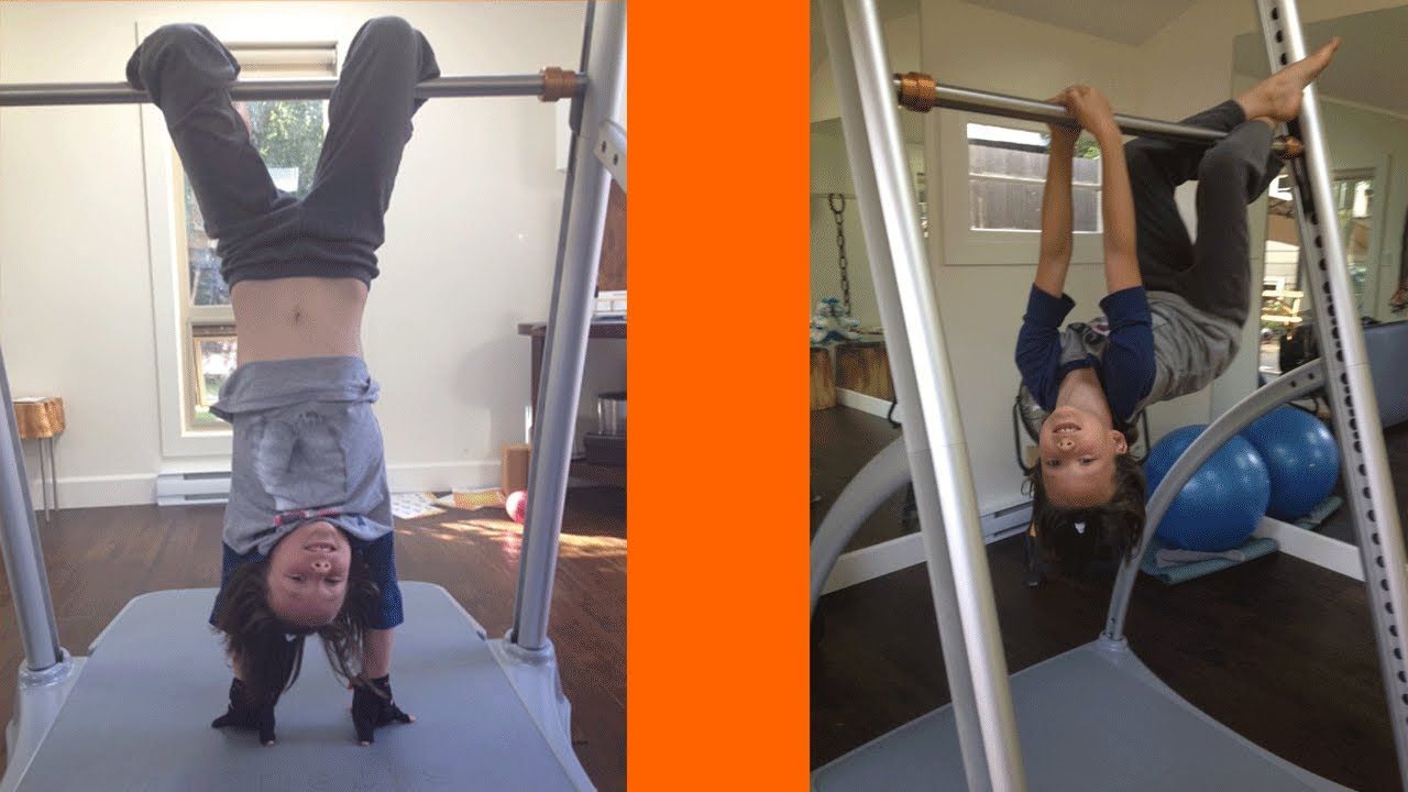 Kids Gymnastics Bar (adjustable height) For Home Exercise Gym - YouTube