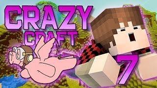 Minecraft: Crazy Craft Modded Survival Playthrough w/Mitch! Ep. 7 - How To Be A Flying Pig!