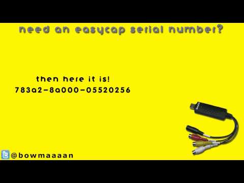 Easycap Serial Number - Ulead Video Studio - YouTube