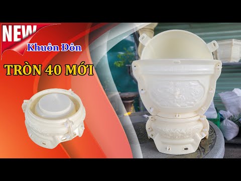 Khuôn Đúc Chân Đôn Chậu Tròn 40