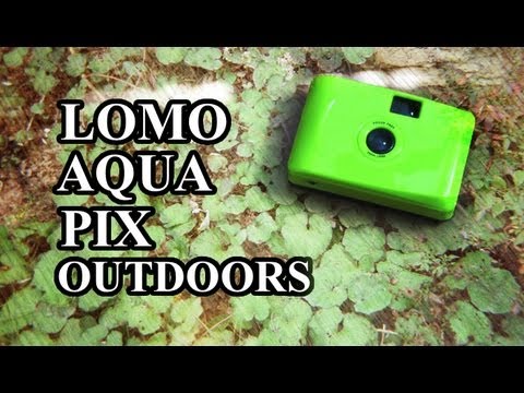The Lomo Aqua Pix is a super cheap and super plastic 35mm film camera