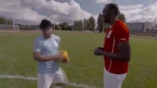 publicidad  kun aguero  vs usaint bolt