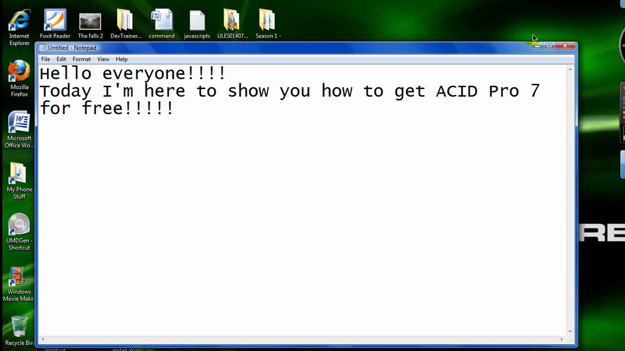 how tdo i run my keygenm for sony acid pro 7.0
