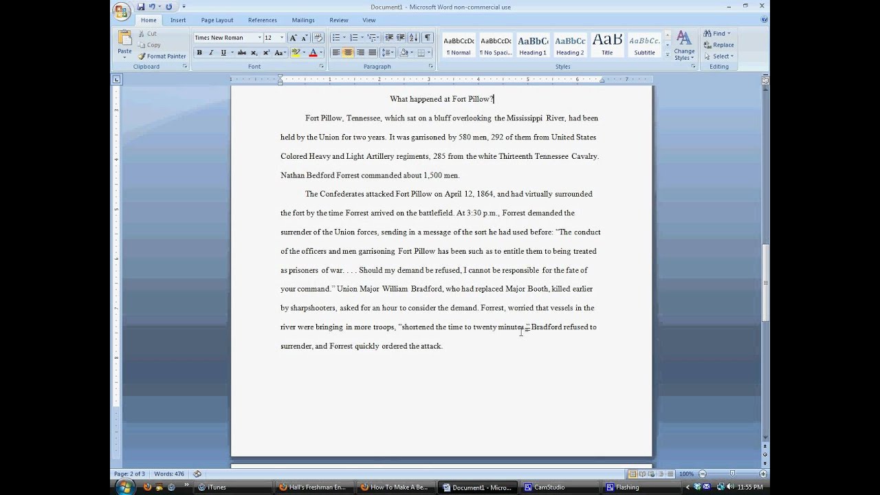 How to write a citation in mla format