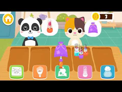 Baby Panda Flower Shop - Make Flower Juice Lipstick - Fun Children Game