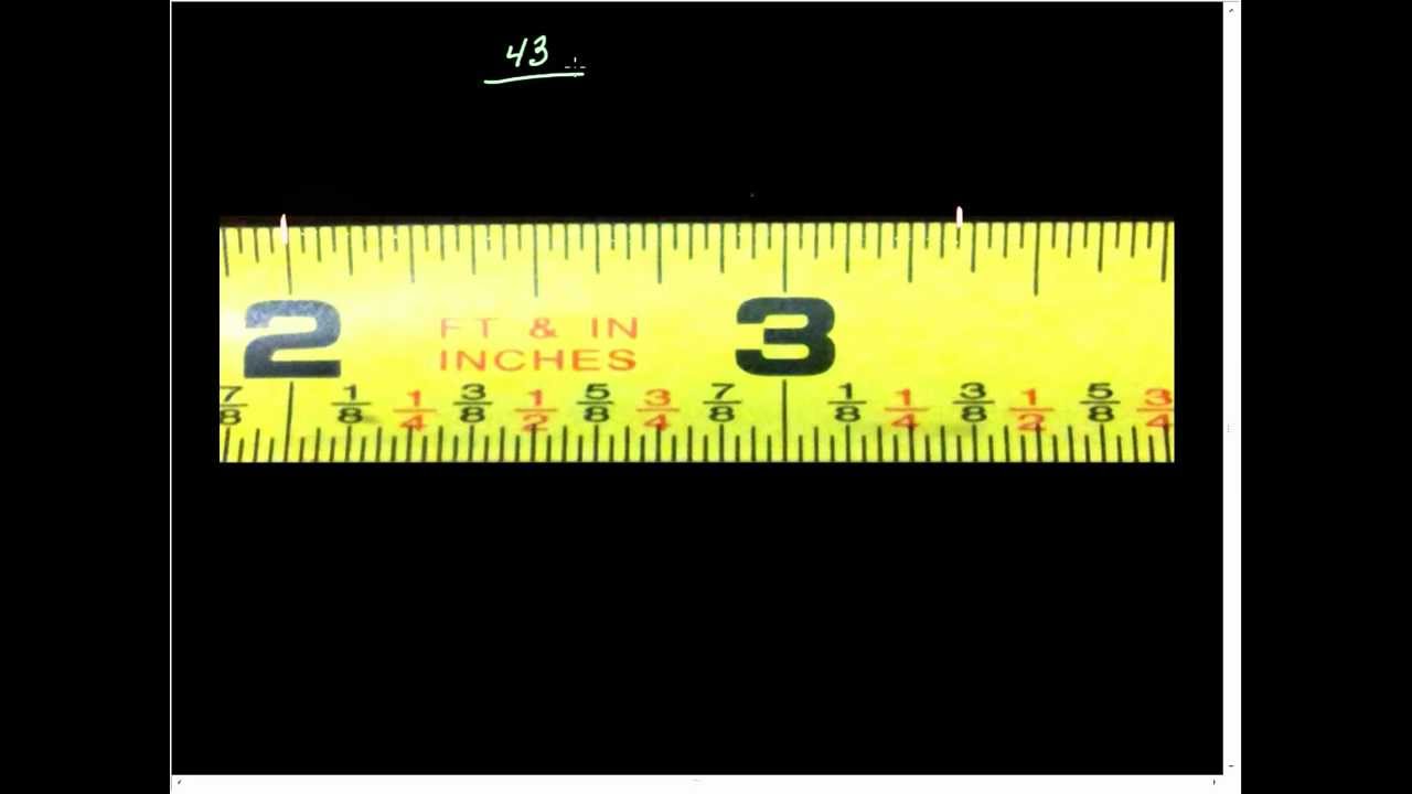 Fractions Reading a Ruler - YouTube