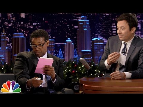 Denzel Washington Dramatically Reads Greeting Cards