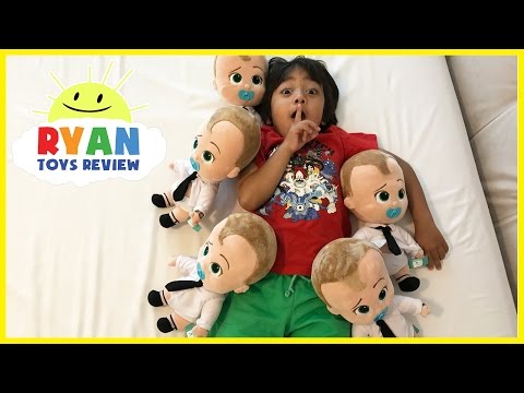 BOSS BABY Family Fun Kids Playtime and jumping on the bed!