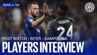 INTER - SAMPDORIA 3-0 | DE VRIJ AND CORREA EXCLUSIVE INTERVIEW 🎙️⚫🔵??