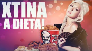 Christina Aguilera hablando de su dieta de adelgazamiento con Jorge Nitales