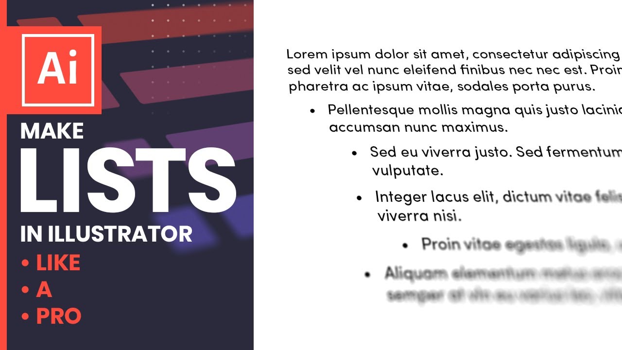 How To Add Bullet Points In Illustrator
