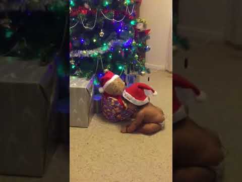 Baby funny video- My first Christmas.