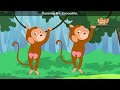 Five Little Monkeys - Nursery Rhyme & Karaoke Version