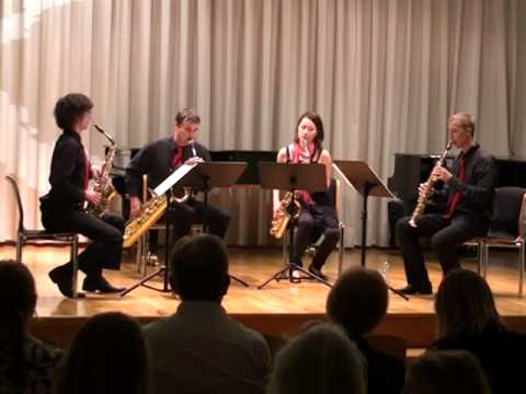 MOBILIS saxophone quartet plays Desenclos Quatuor