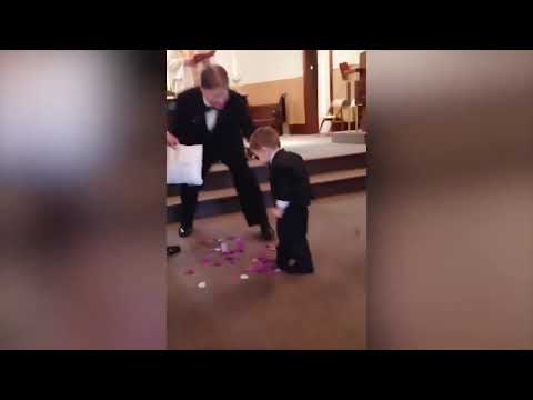 TOP BEST Flower Girls and Ring Bearers Fails - Funny Baby Wedding Fails Video