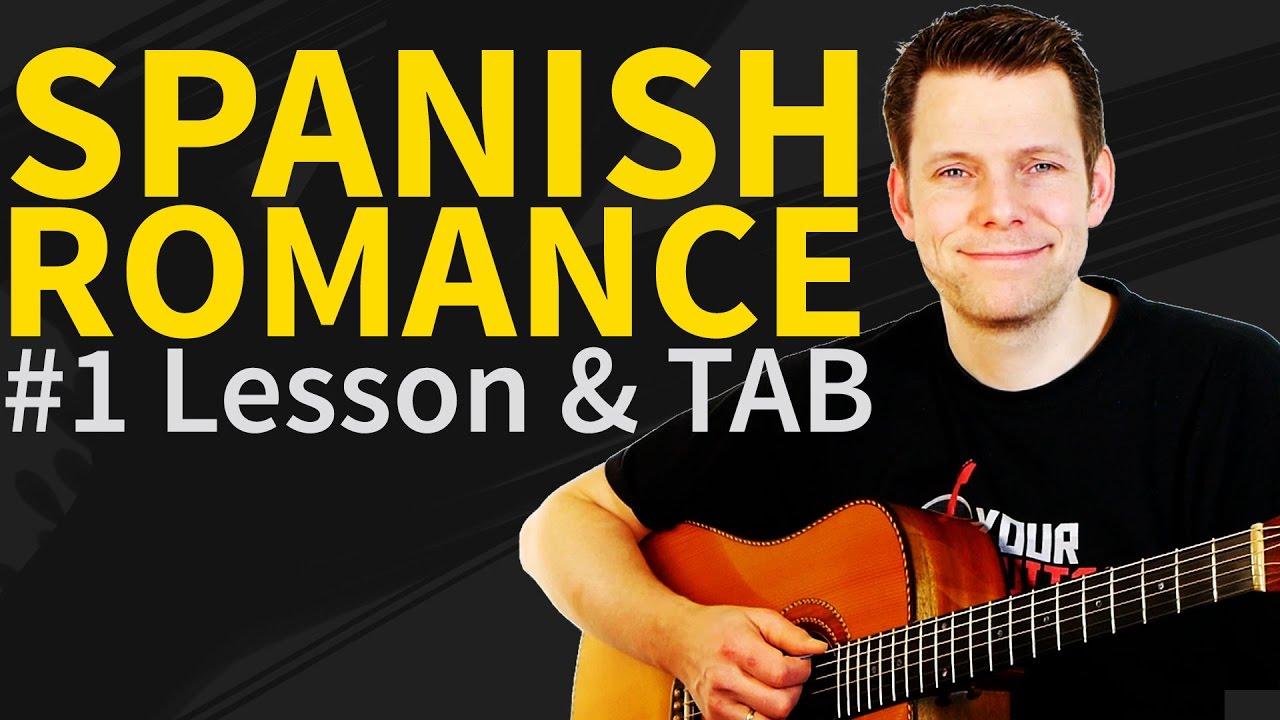 Guitar Lesson &amp; TAB: Spanish Romance - Acoustic Tutorial p1 - How to ...