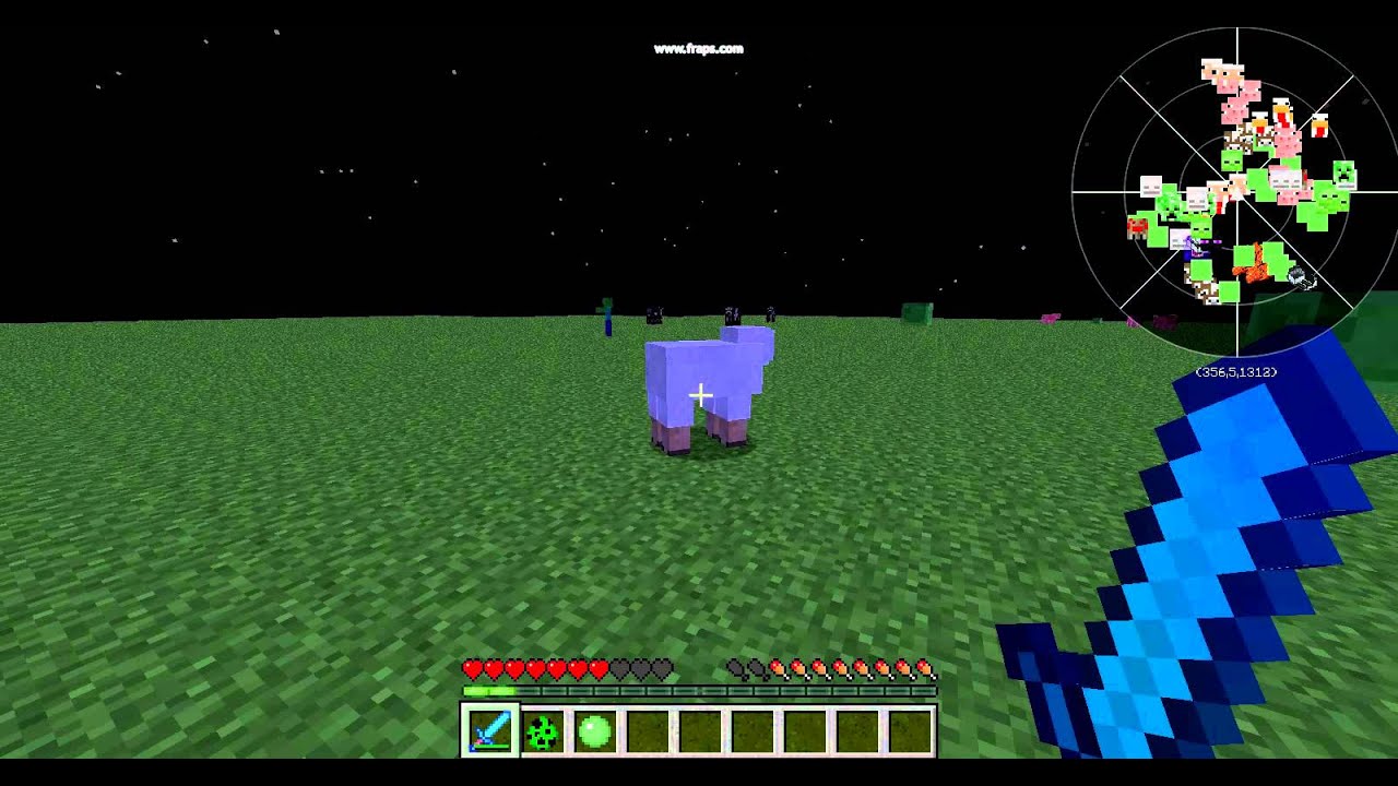 Minecraft KnockBack 100 Sword YouTube