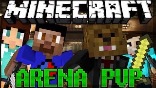 THE DREAM TEAM 4vs4 Minecraft Arena Battle PVP Showdown w/ Vikkstar, AshleyMariee, and Will