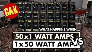 1x50W Marshall VS 50x1W Marshall Mini Amps