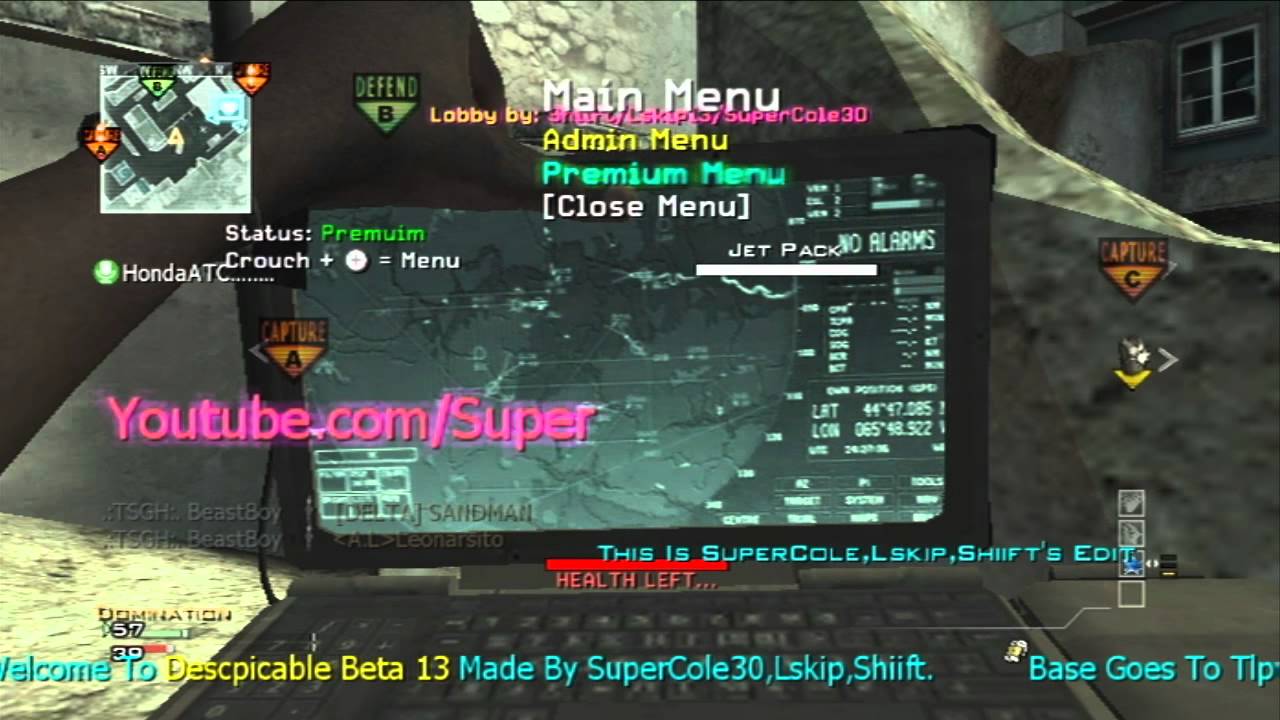 Predator Missile On MW3 Wii | Random Mod Menu Public Match - YouTube