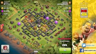 Gold League Gameplay - Hoooogrider farmI Clash of Clans