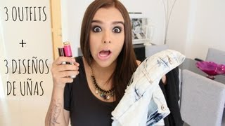 3 OUTFITS + 3 DISEÑOS DE UÑAS ♥ - Yuya