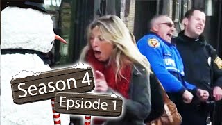 Funny Scary Snowman Prank (Season 4 Episode 1) Boston